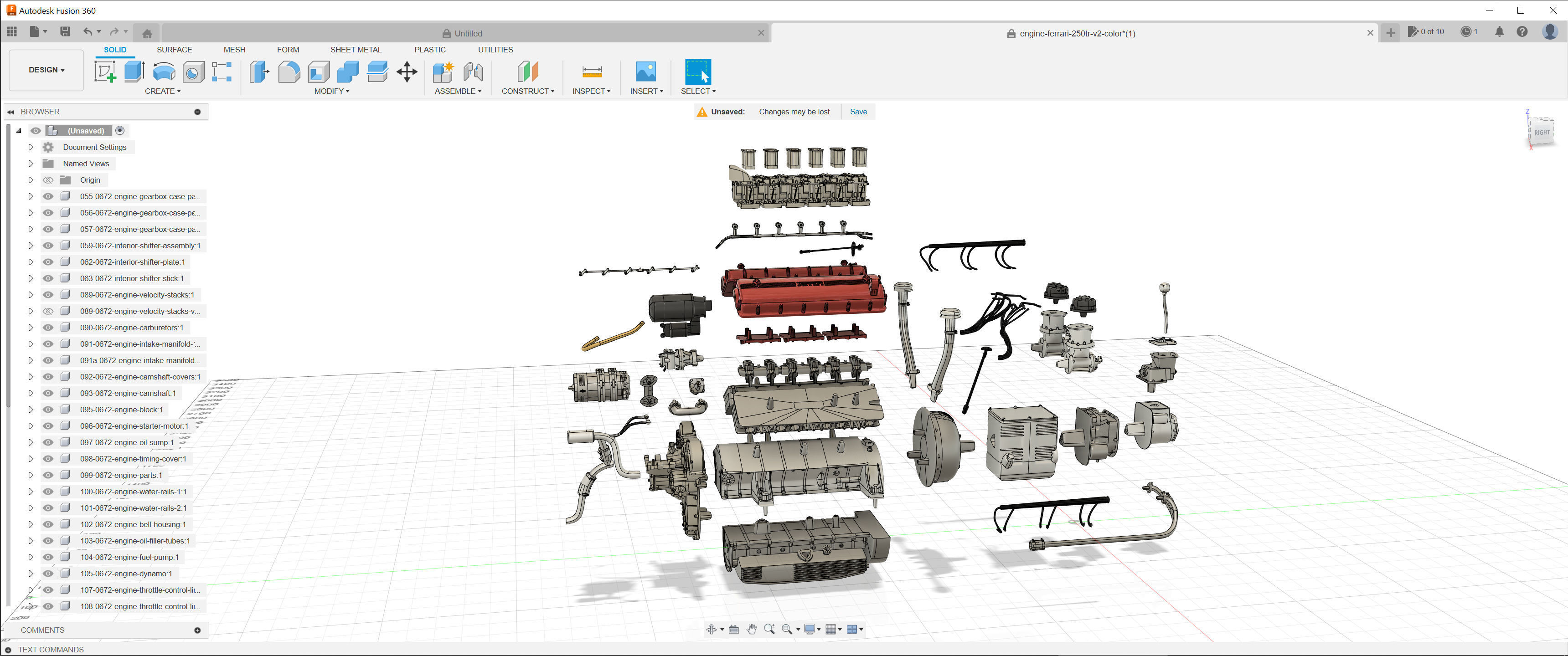 Ferrari 625 TRC 3D Printable - Car Kit BundlePack 3D Model Collection_28