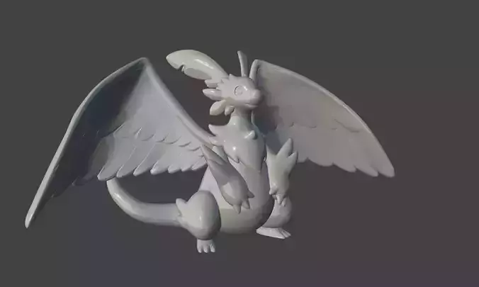 QUIVERN PALWORLD  DRAGON PAL - ULTRA DETAILED - high poly STL  3D print model