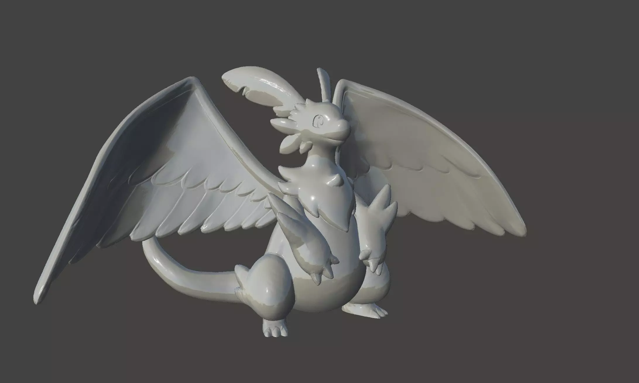 QUIVERN PALWORLD DRAGON PAL - ULTRA DETAILED - high poly STL 3D print model