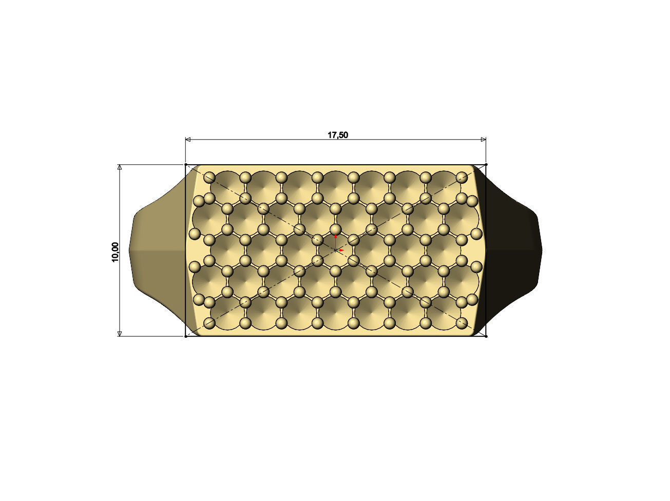 Iced diamond rectangular tapered shank ring US sizes 7to11 3D print model_7