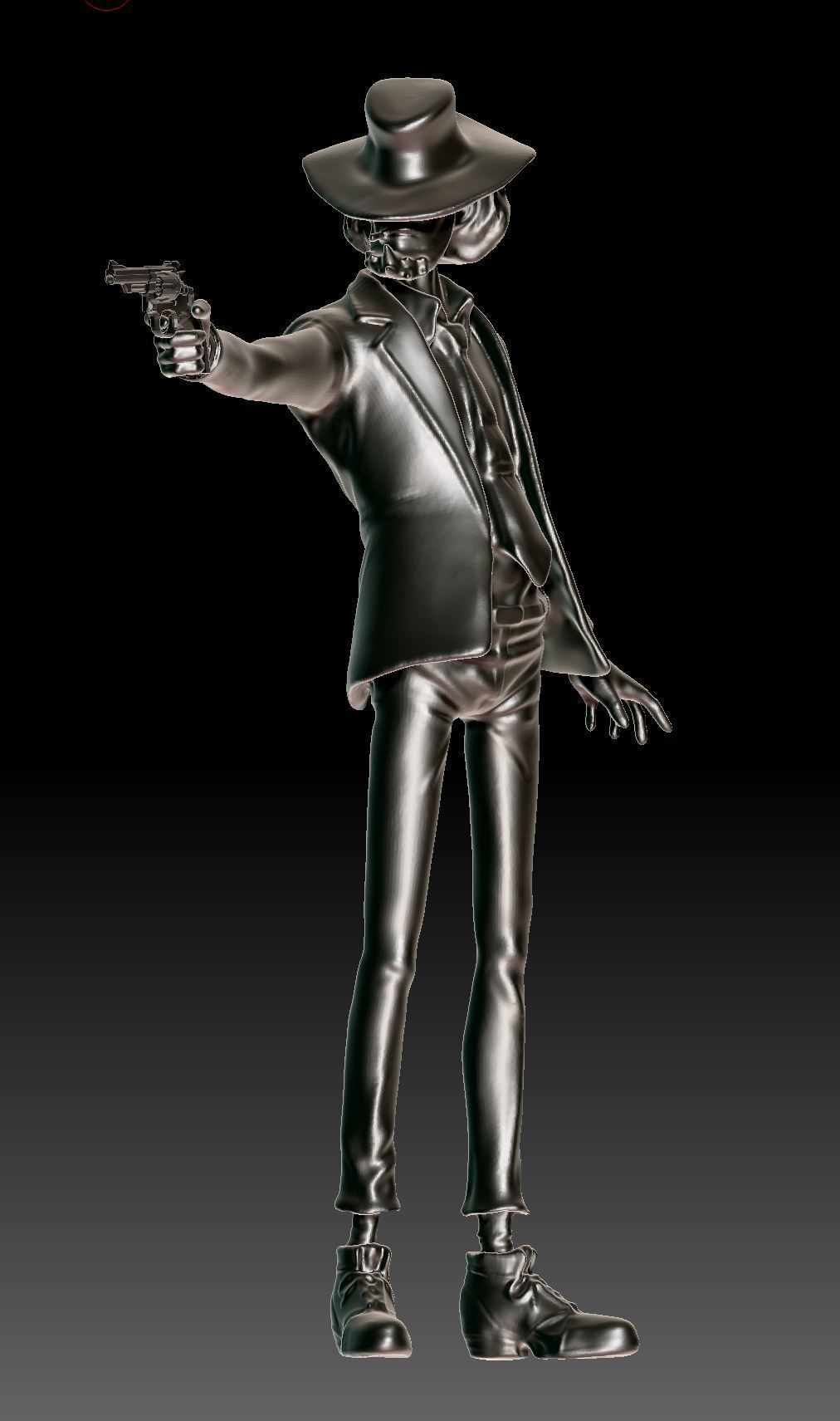 DAISUKE JIGEN LUPINIII FIGURE READY TO 3D PRINT 3D print model_4