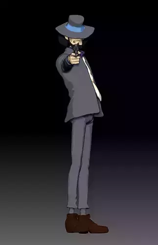 DAISUKE JIGEN LUPINIII FIGURE READY TO 3D PRINT