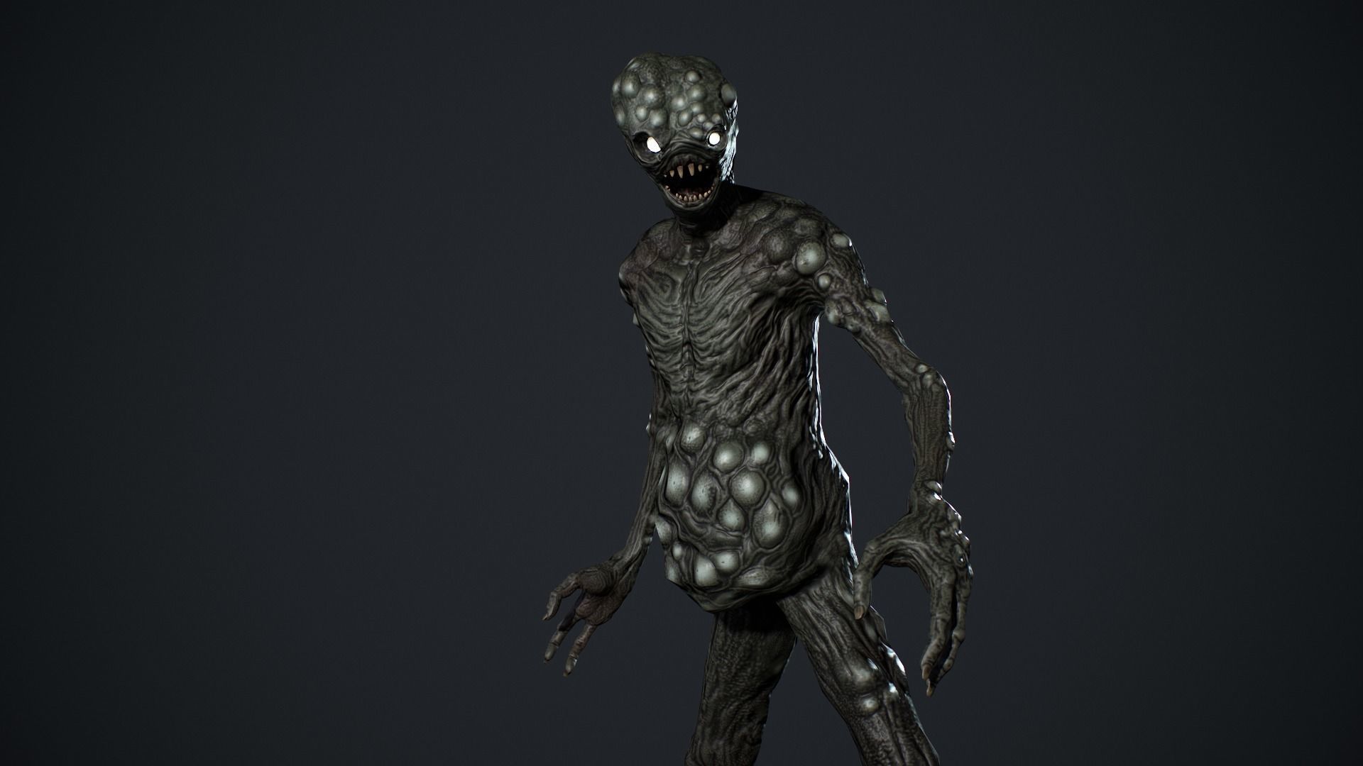 Monster 5 Low-poly 3D model_11