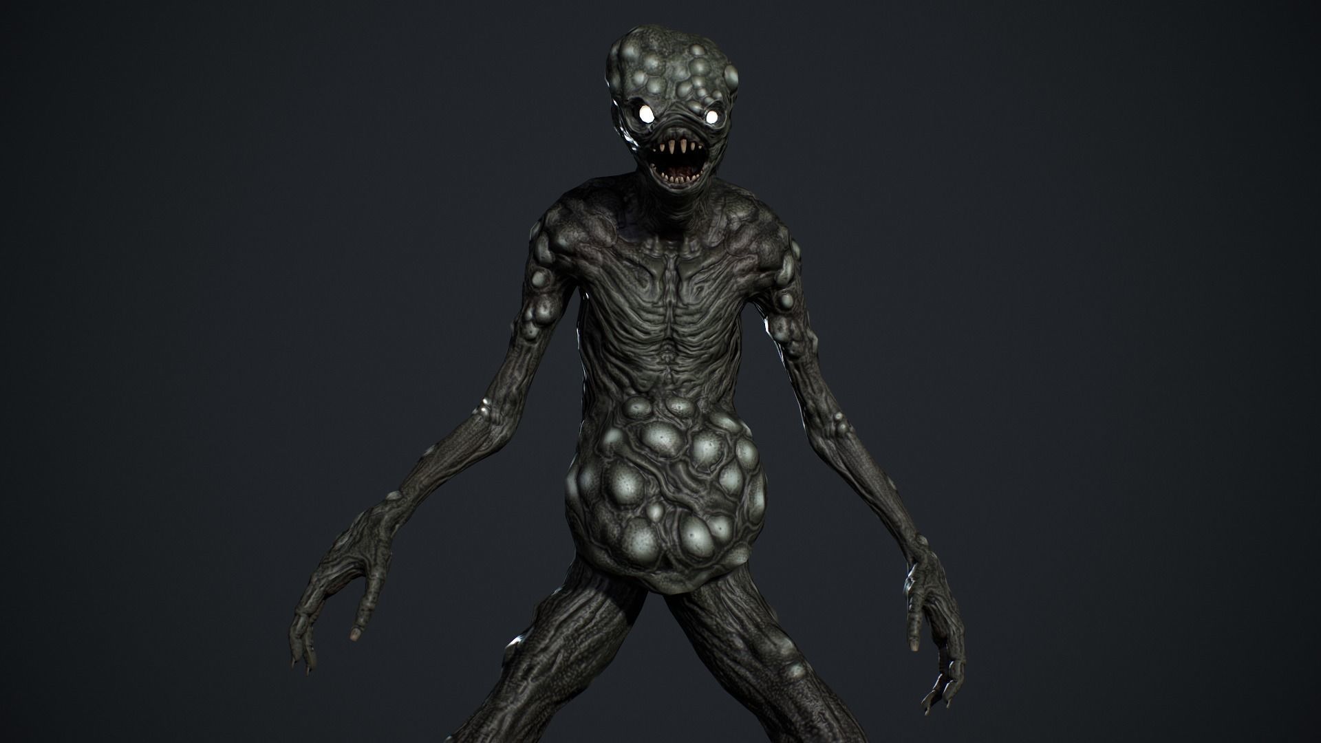 Monster 5 Low-poly 3D model_12