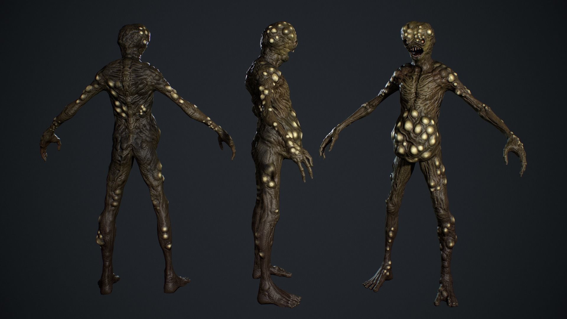 Monster 5 Low-poly 3D model_8