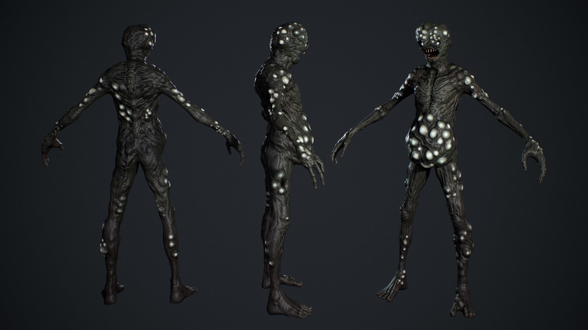 Monster 5 Low-poly 3D model_7