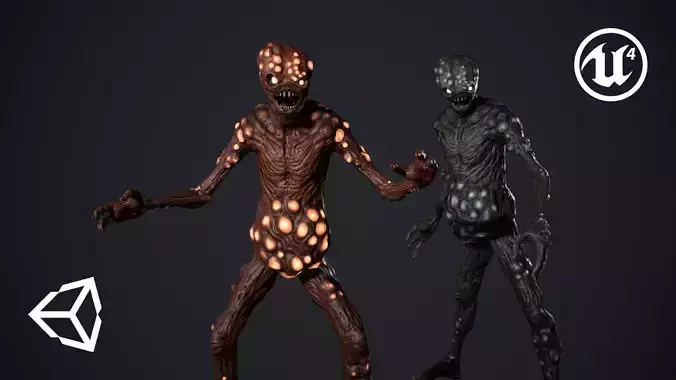 Monster 5 Low-poly 3D model