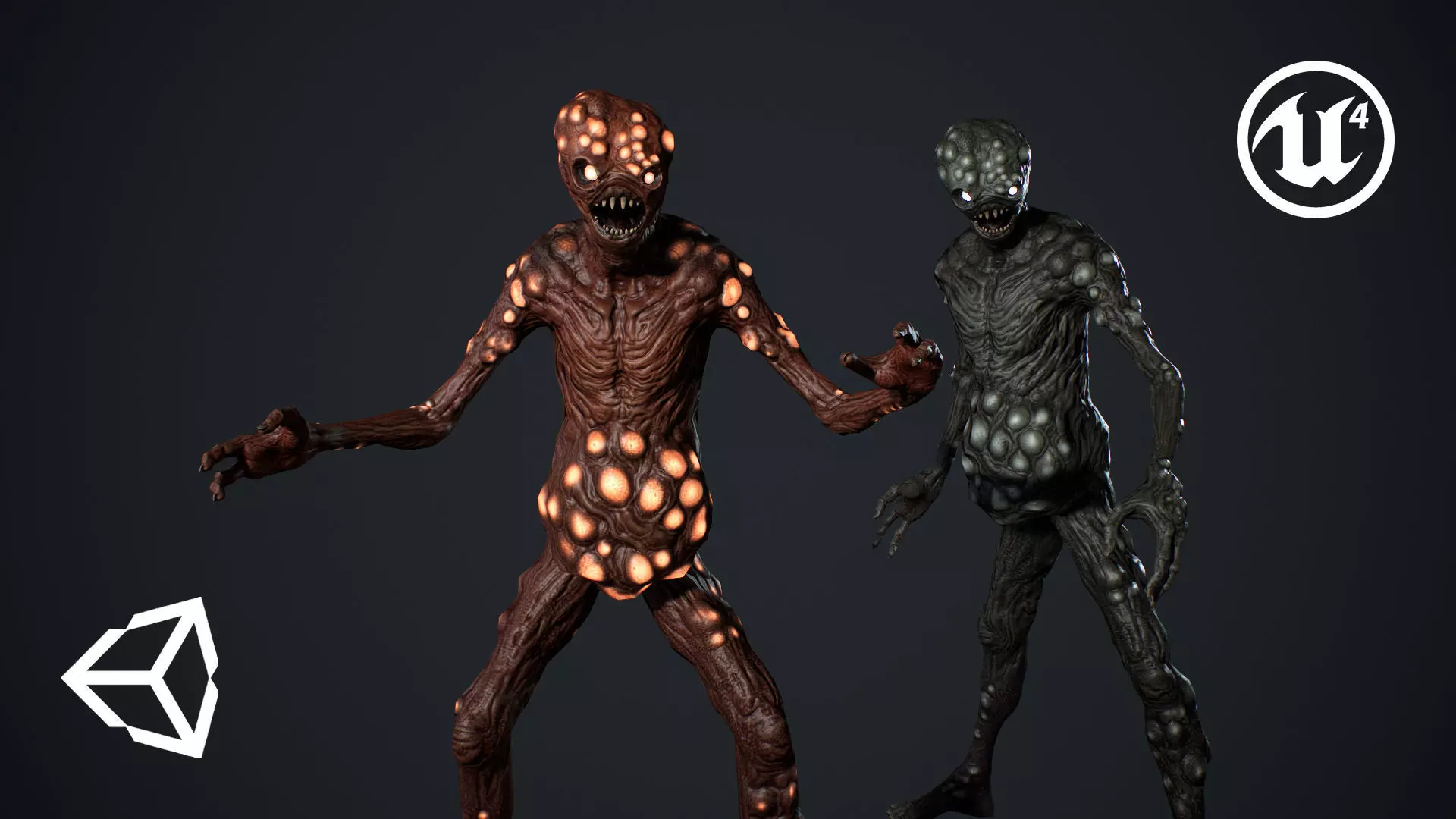 Monster 5 Low-poly 3D model_0