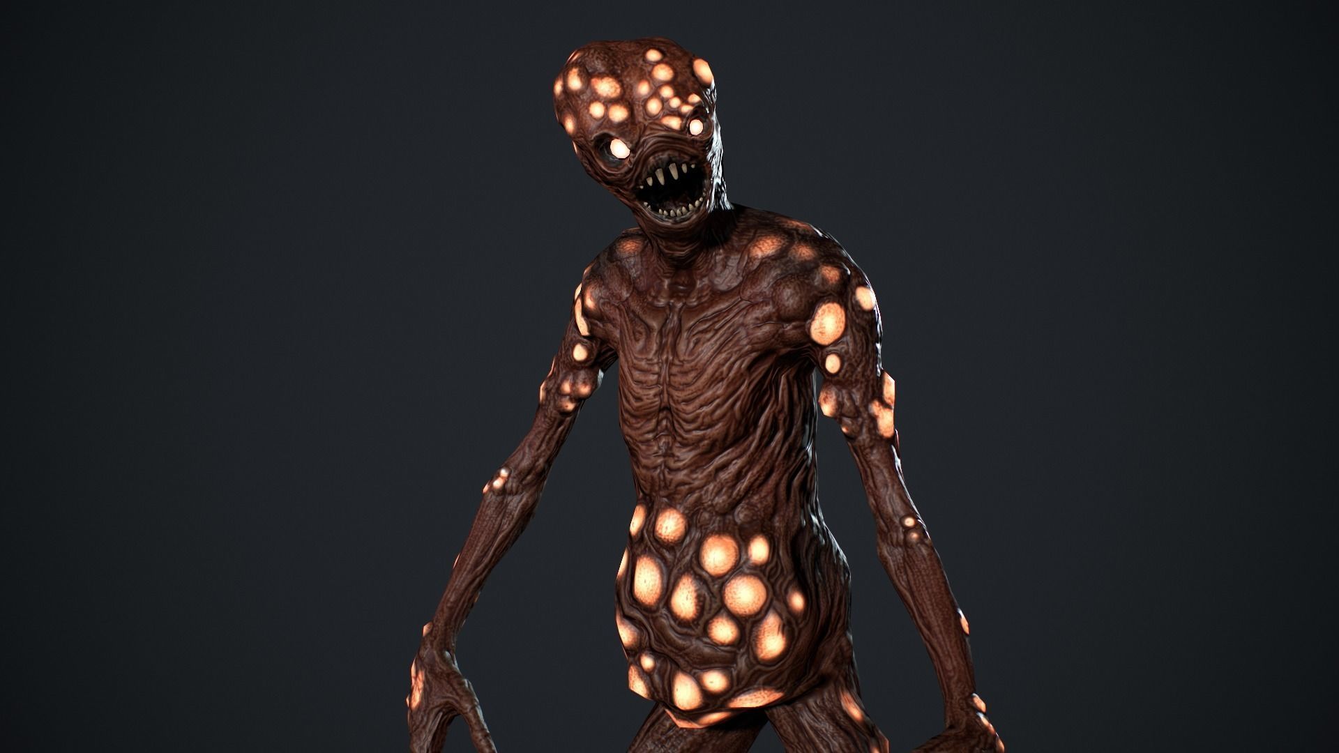 Monster 5 Low-poly 3D model_19