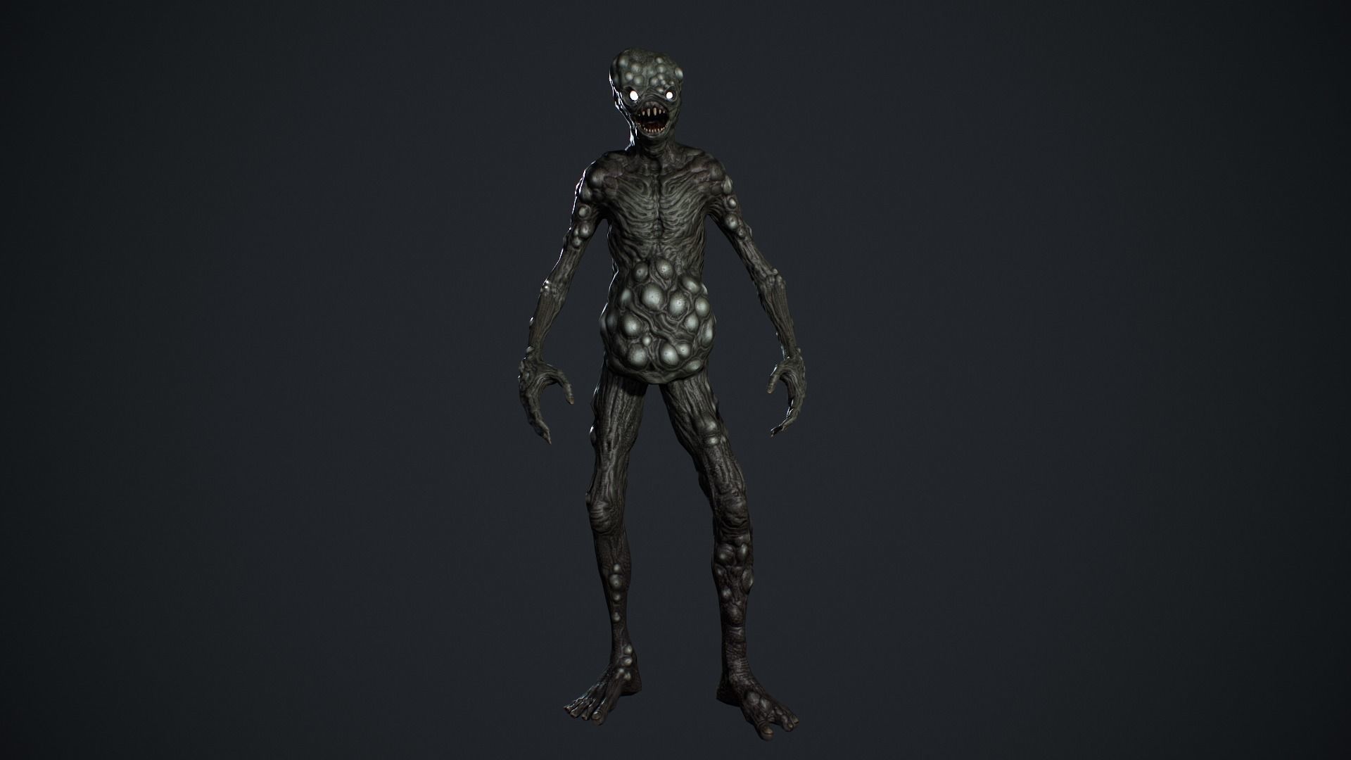 Monster 5 Low-poly 3D model_14