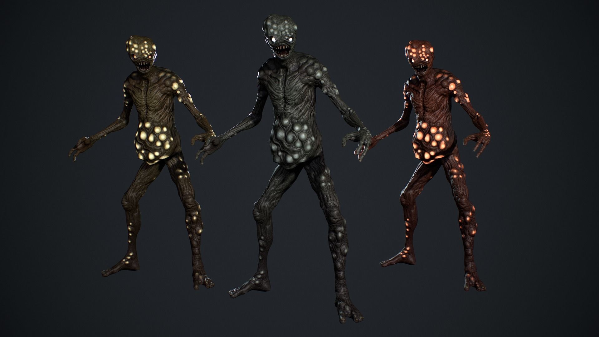 Monster 5 Low-poly 3D model_6