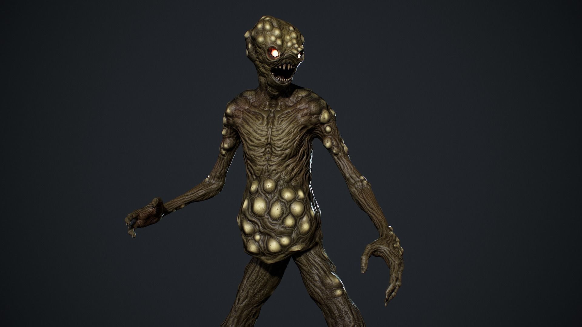 Monster 5 Low-poly 3D model_16