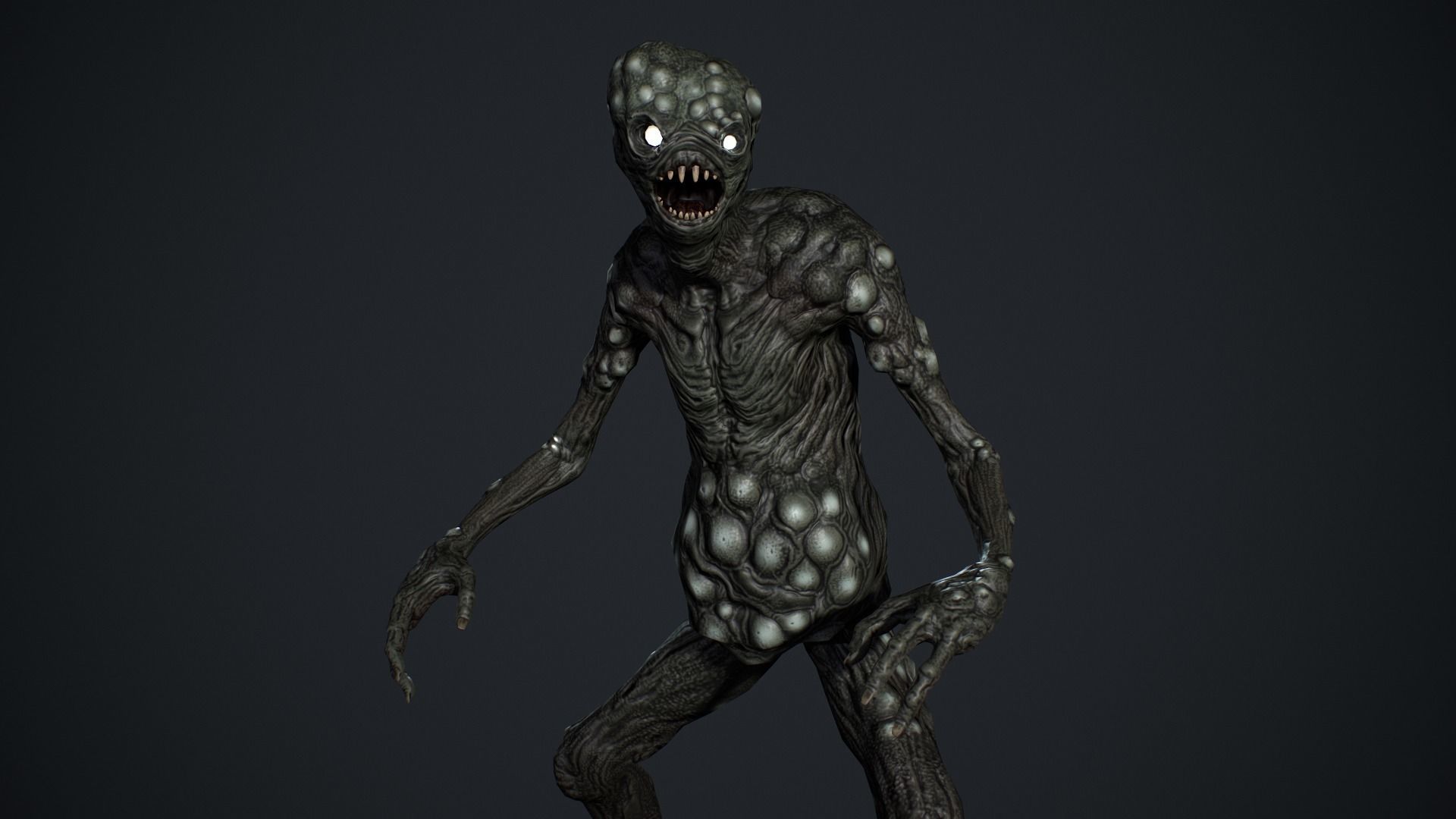 Monster 5 Low-poly 3D model_13