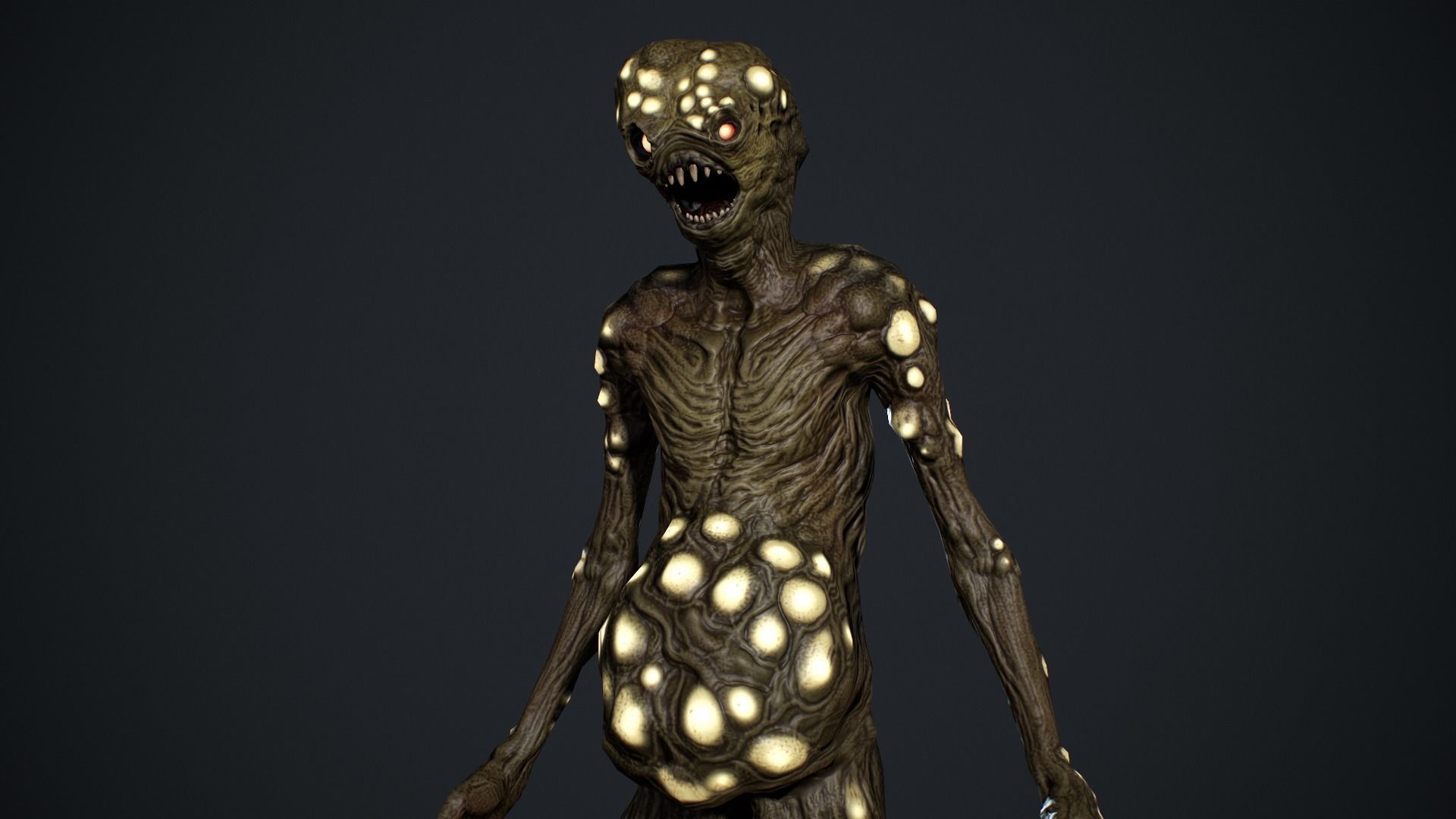 Monster 5 Low-poly 3D model_17