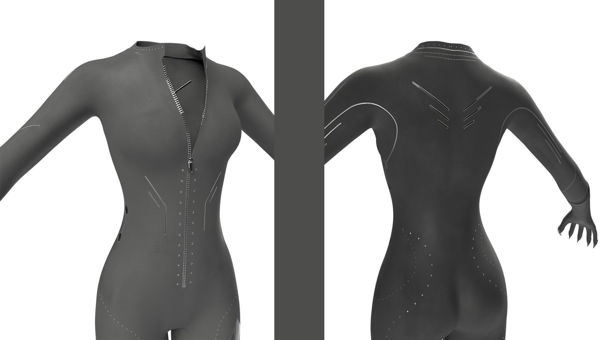 Cyberpunk Catsuit 3D Model 3D model_5