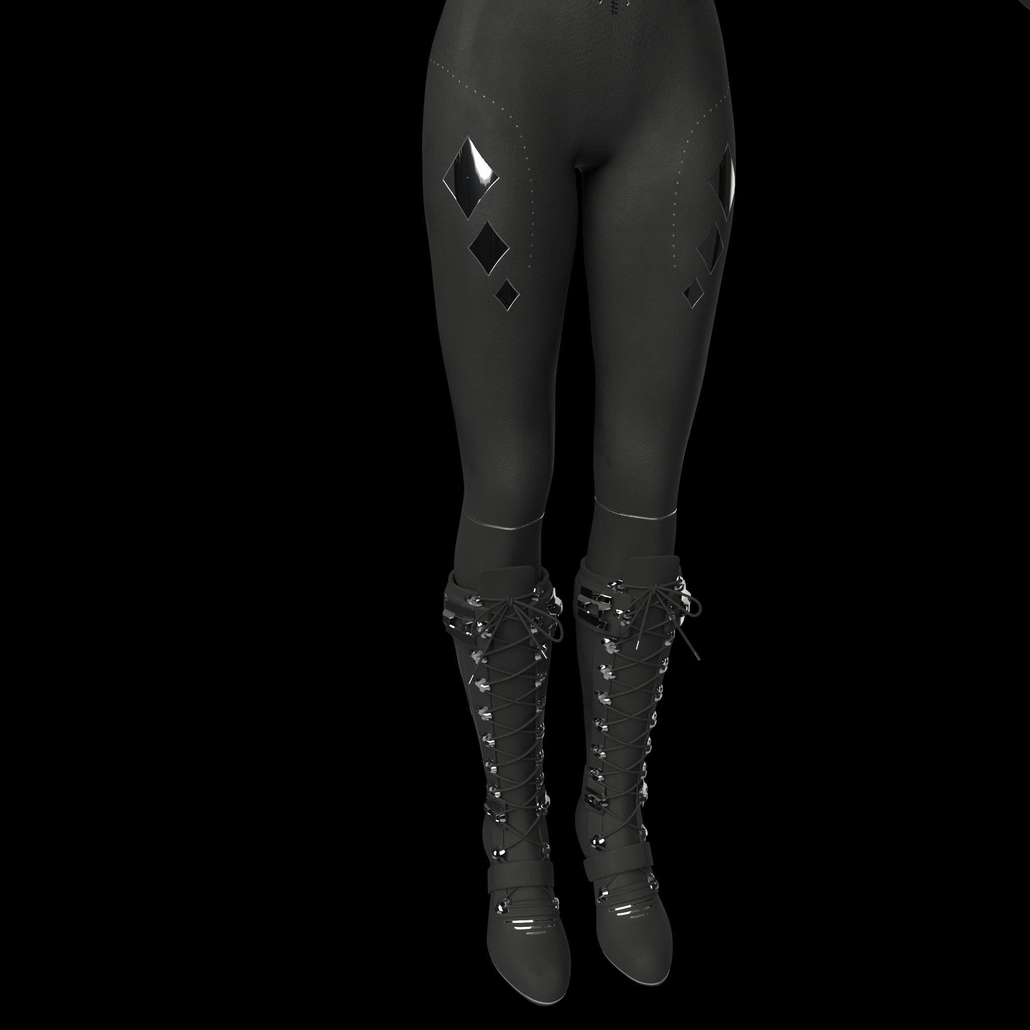 Cyberpunk Catsuit 3D Model 3D model_14
