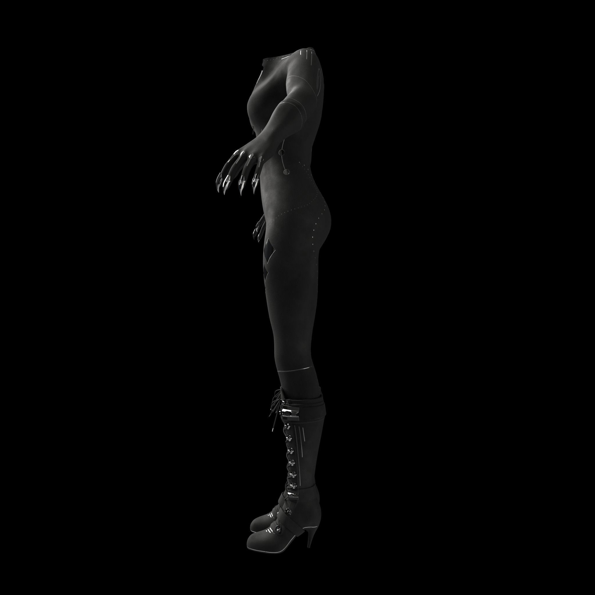 Cyberpunk Catsuit 3D Model 3D model_12