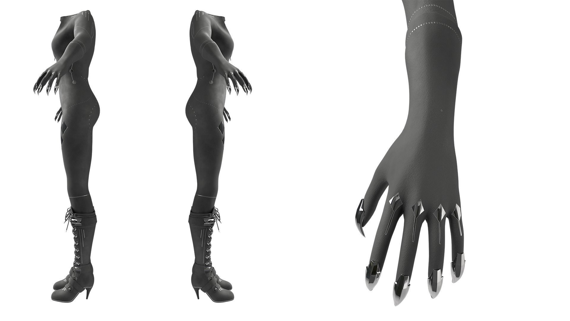 Cyberpunk Catsuit 3D Model 3D model_4