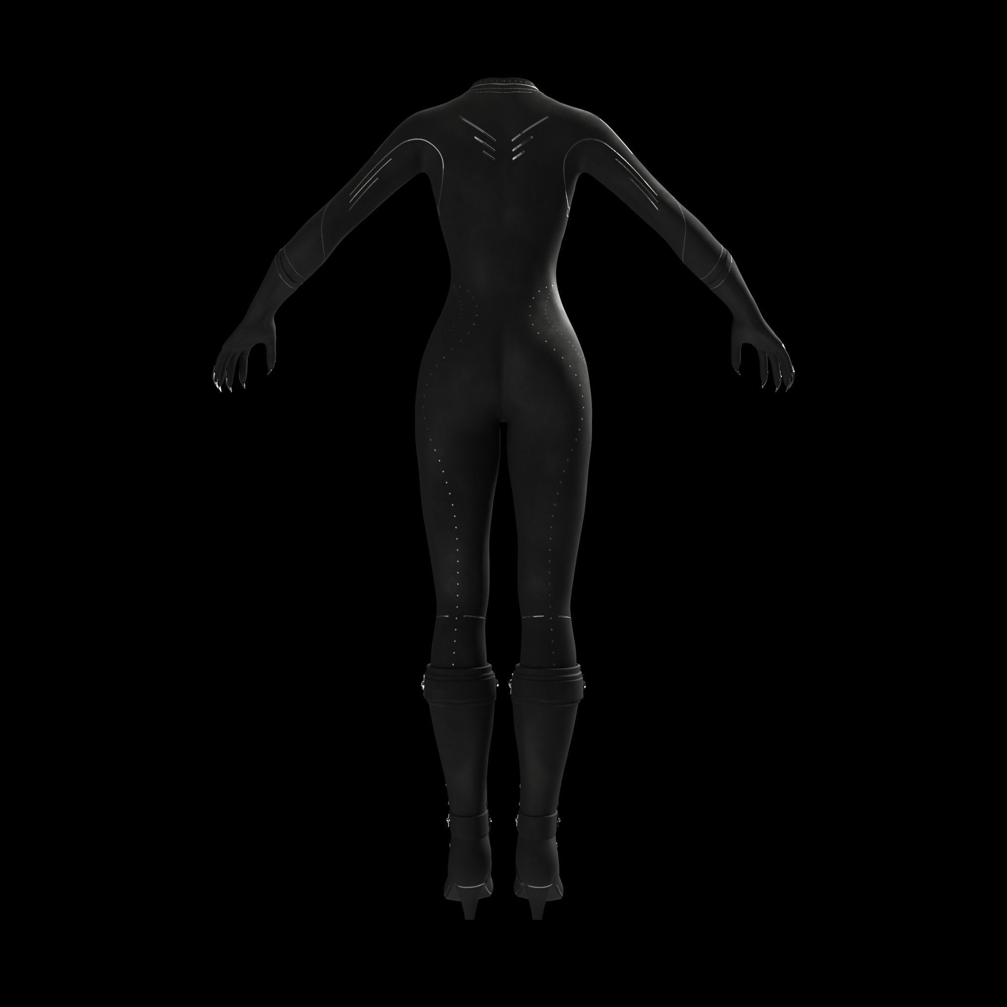 Cyberpunk Catsuit 3D Model 3D model_8