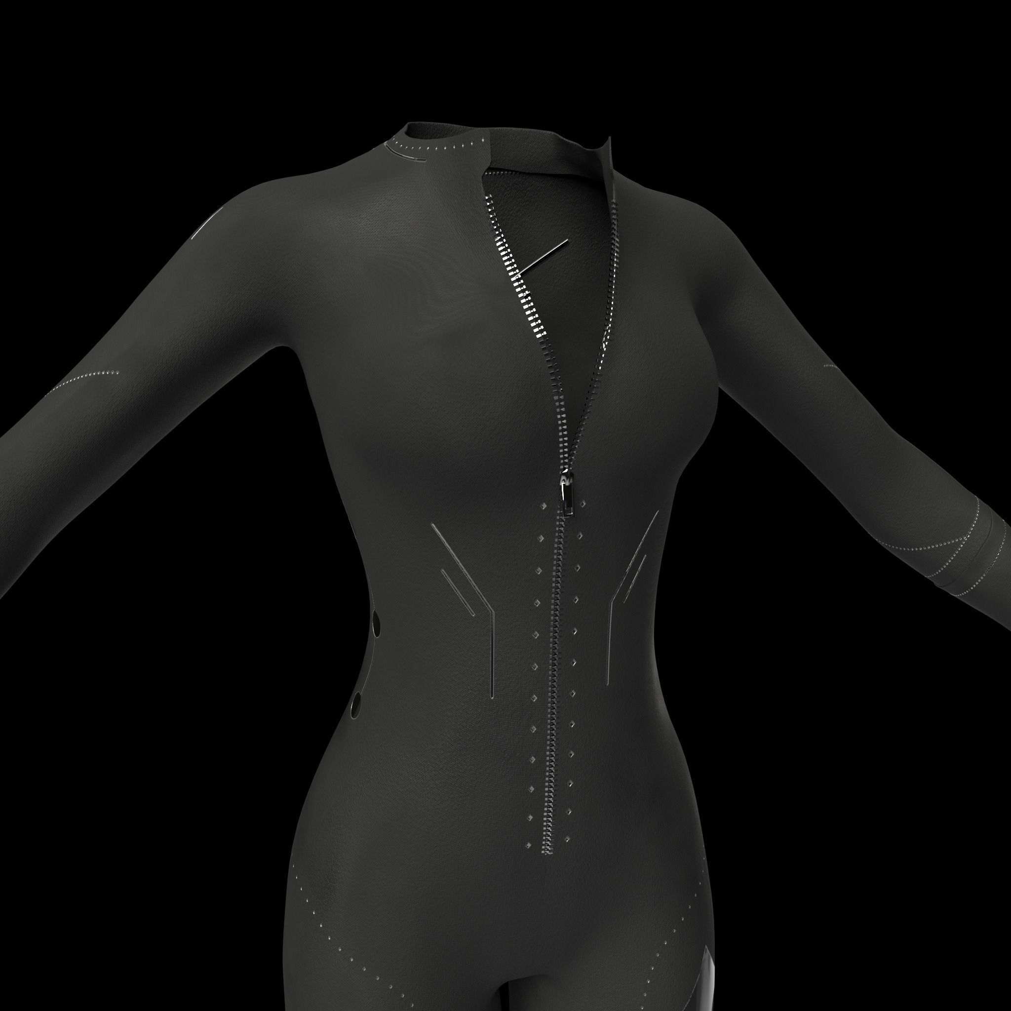 Cyberpunk Catsuit 3D Model 3D model_13