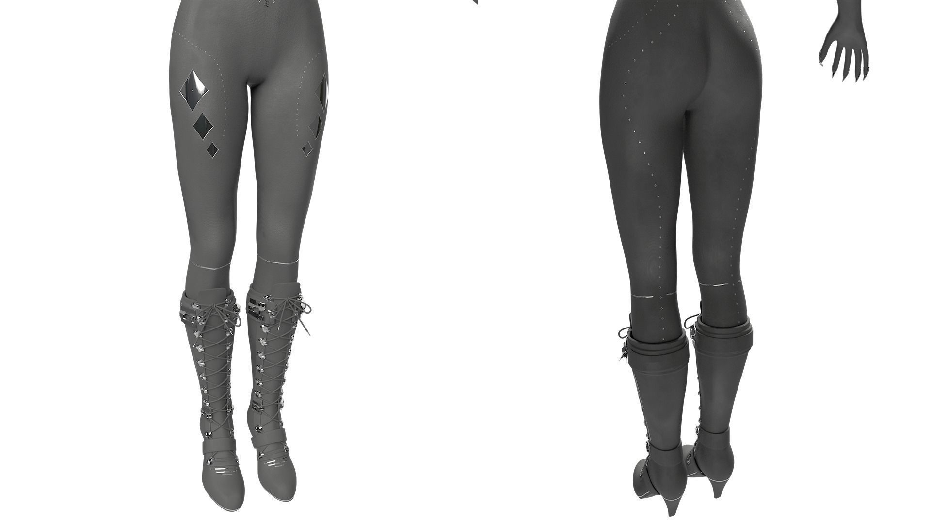 Cyberpunk Catsuit 3D Model 3D model_6