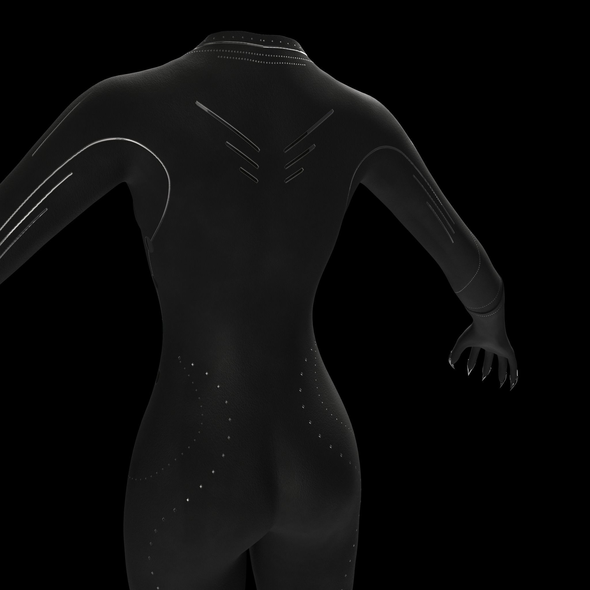 Cyberpunk Catsuit 3D Model 3D model_15