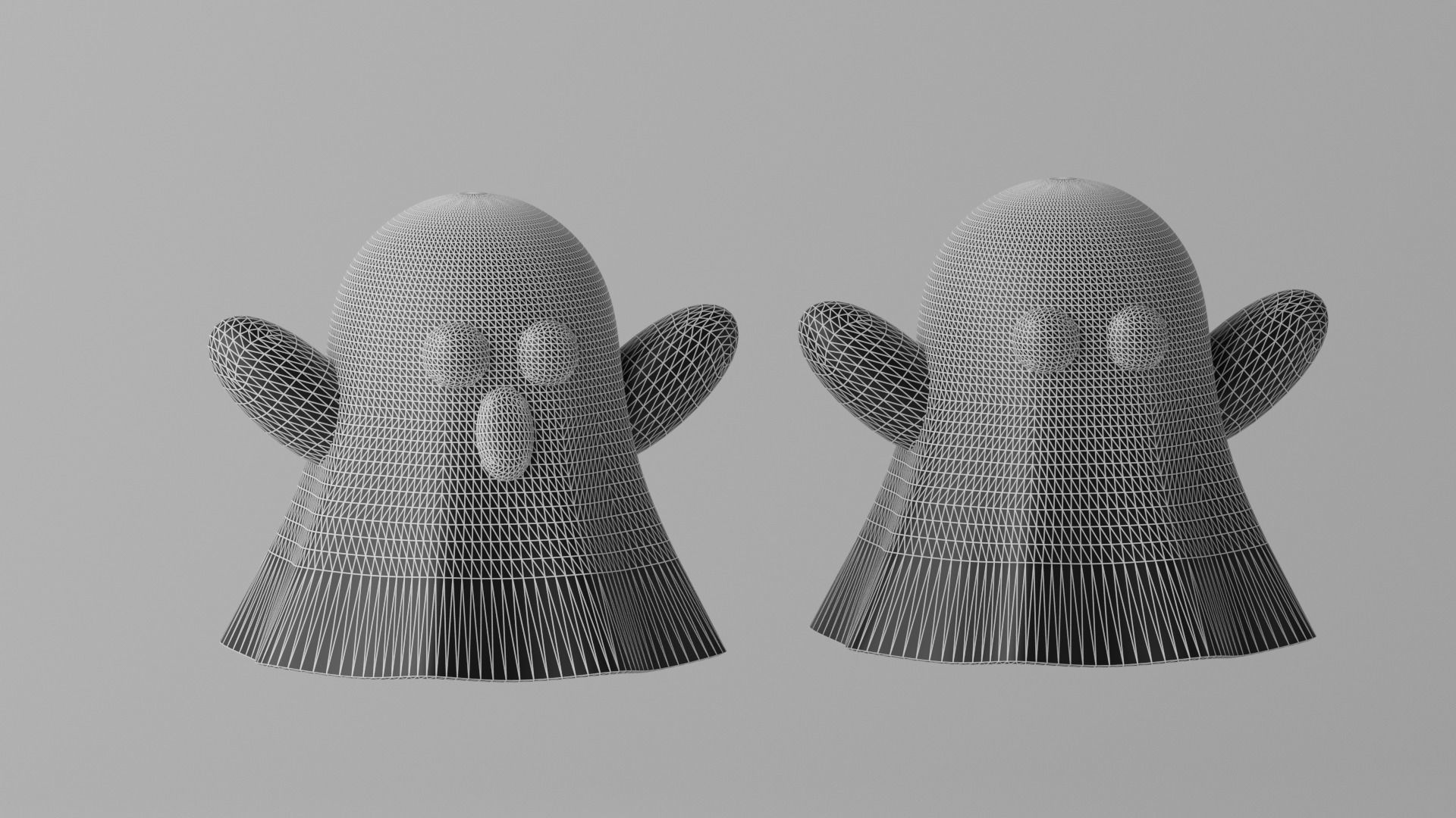 Cartoon Cute Ghost 3D model_9