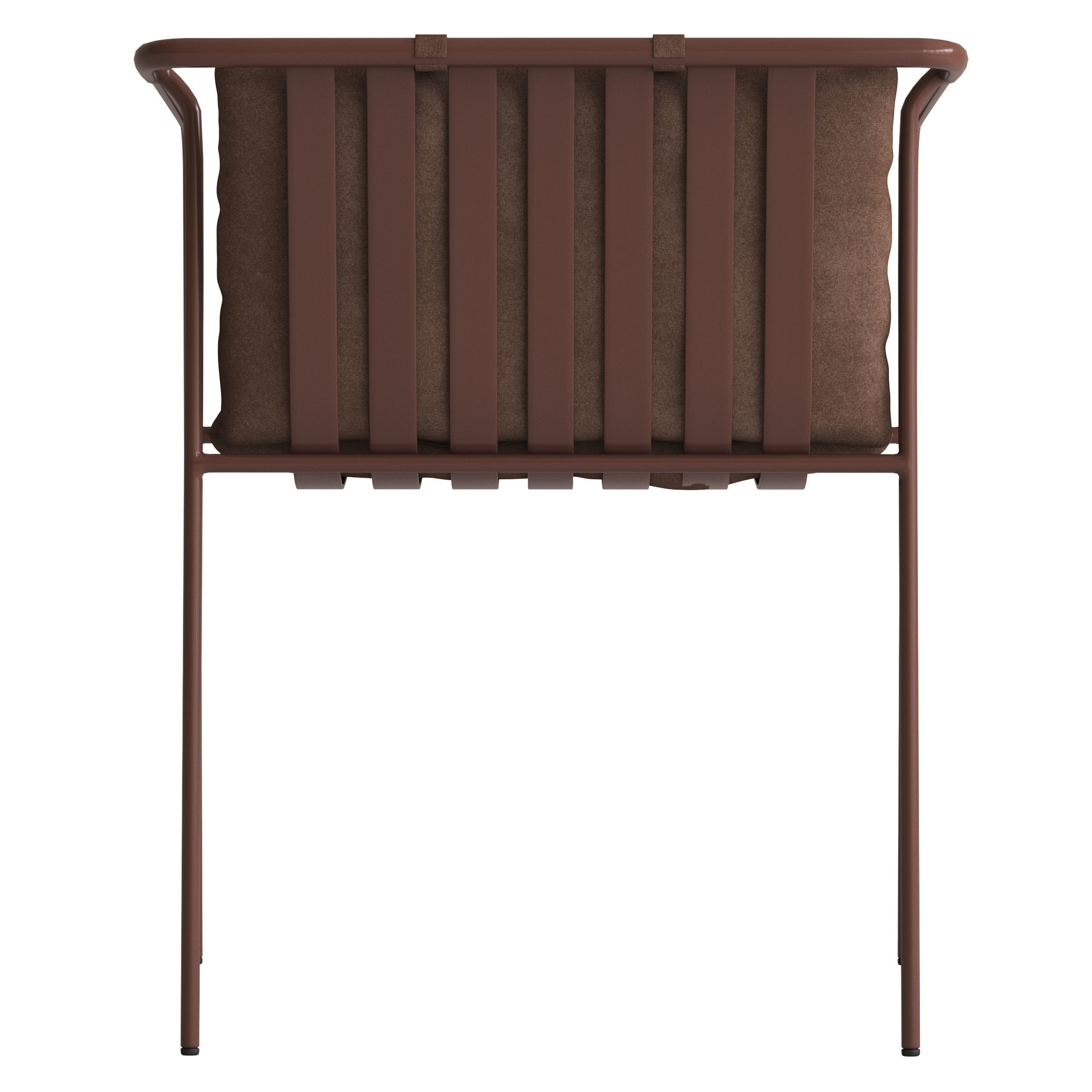 CB2 Navene Bronze Dining Chair 3D model_2