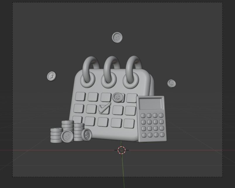 Business Growth 3d Illustration Icon Pack 3D model_25