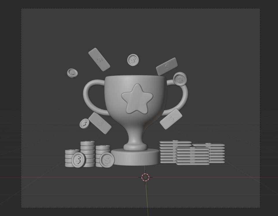 Business Growth 3d Illustration Icon Pack 3D model_21