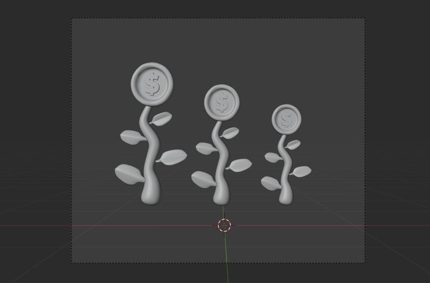 Business Growth 3d Illustration Icon Pack 3D model_13