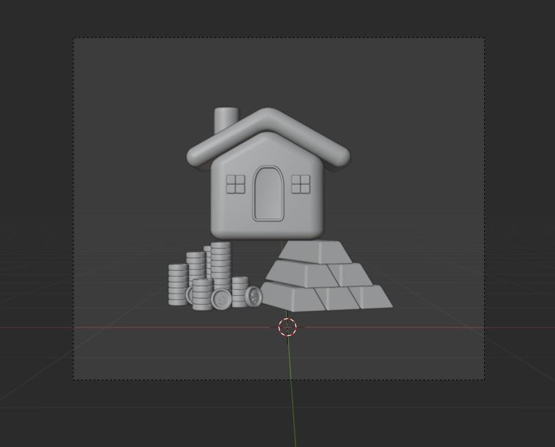 Business Growth 3d Illustration Icon Pack 3D model_28