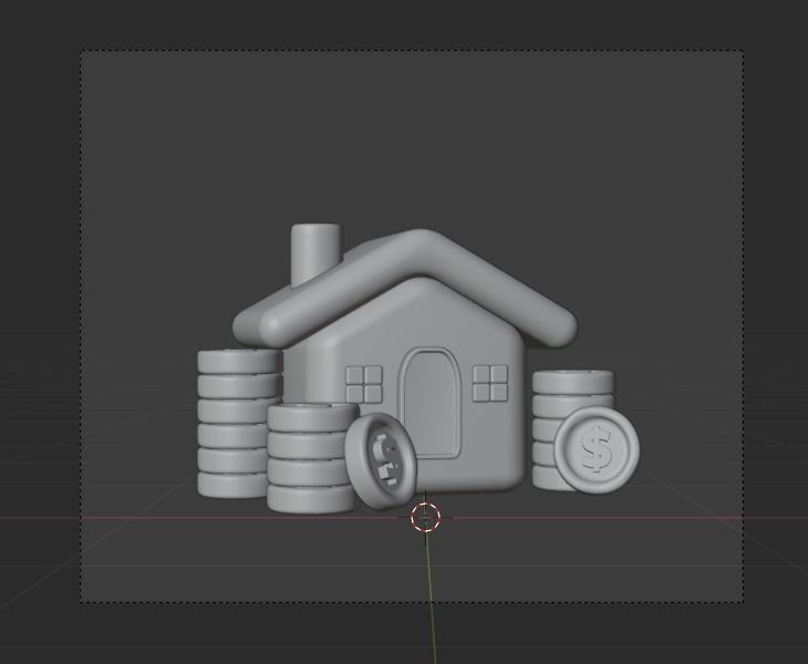 Business Growth 3d Illustration Icon Pack 3D model_11