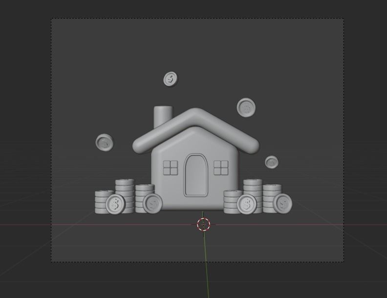 Business Growth 3d Illustration Icon Pack 3D model_9