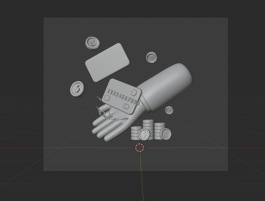 Business Growth 3d Illustration Icon Pack 3D model_8