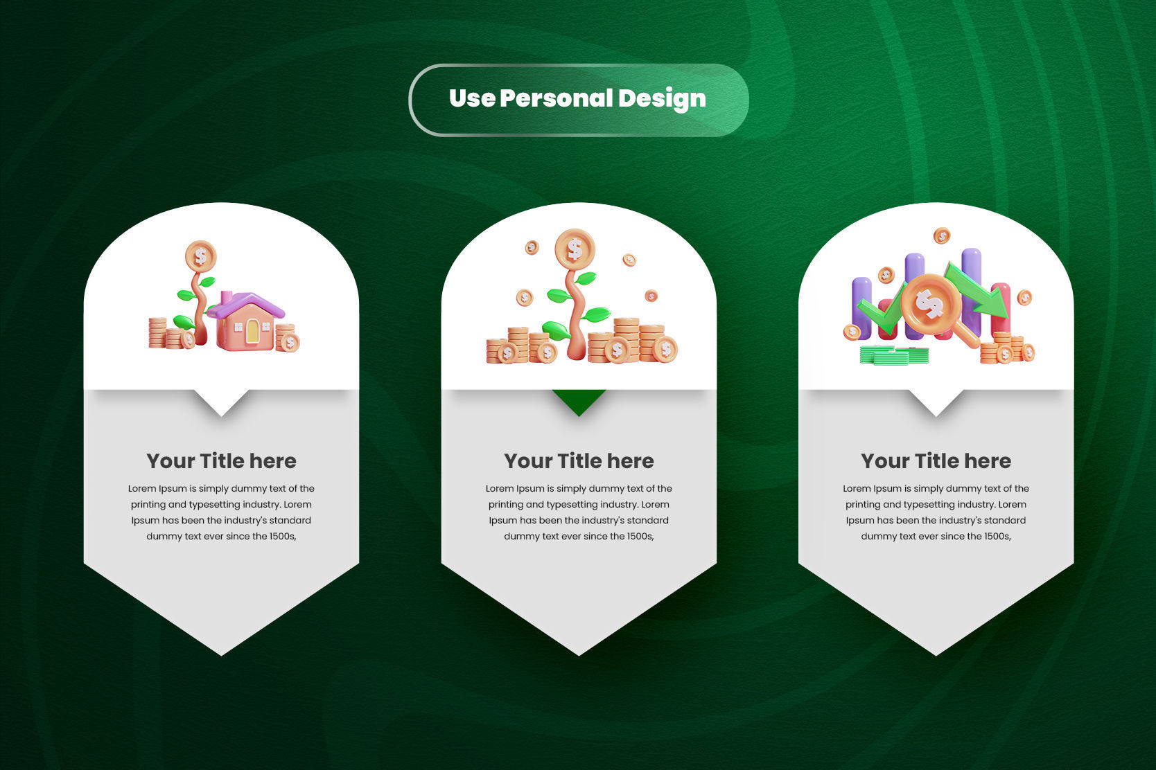 Business Growth 3d Illustration Icon Pack 3D model_3