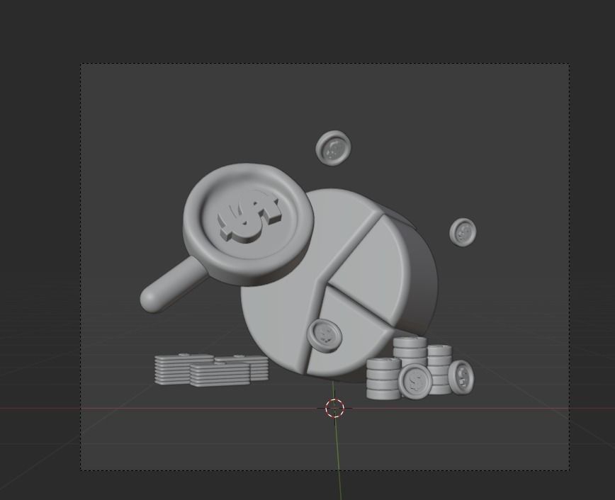 Business Growth 3d Illustration Icon Pack 3D model_18