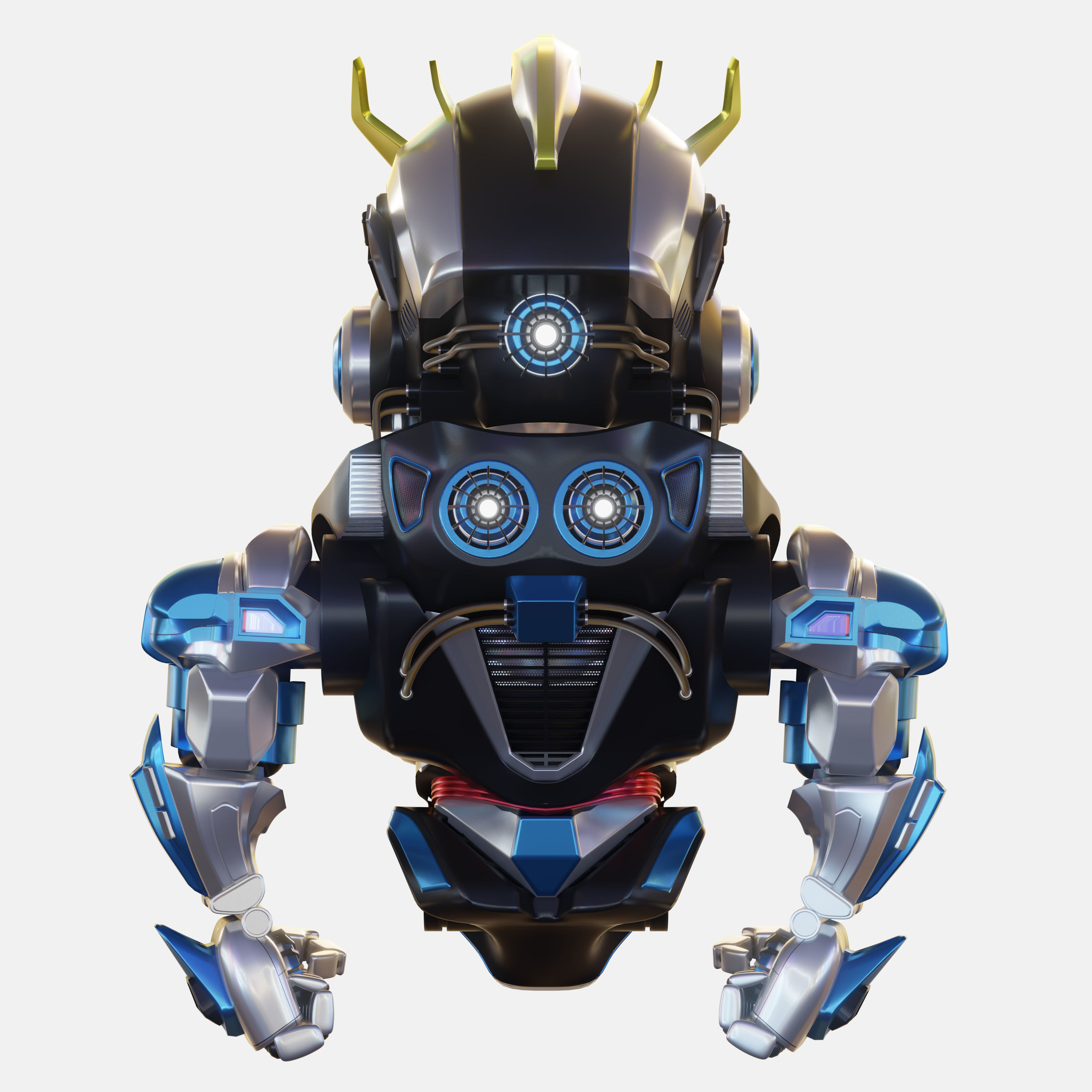Robot Character 01 - Scifi Edition 3D model_4