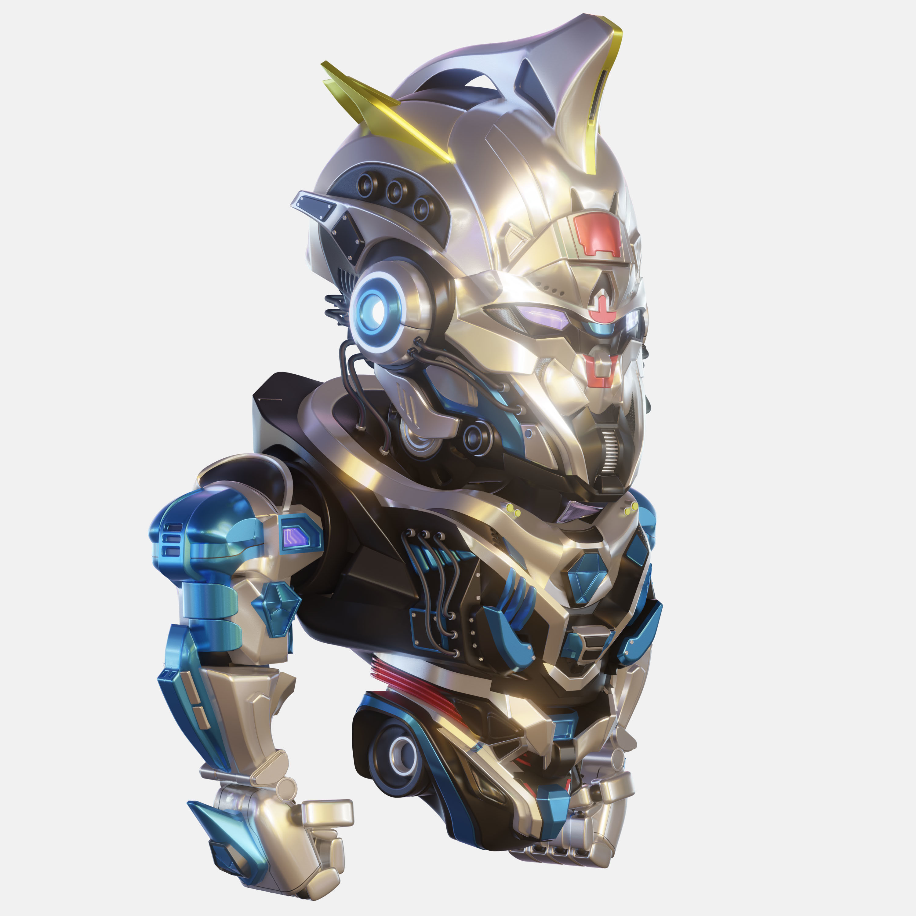 Robot Character 01 - Scifi Edition 3D model_7