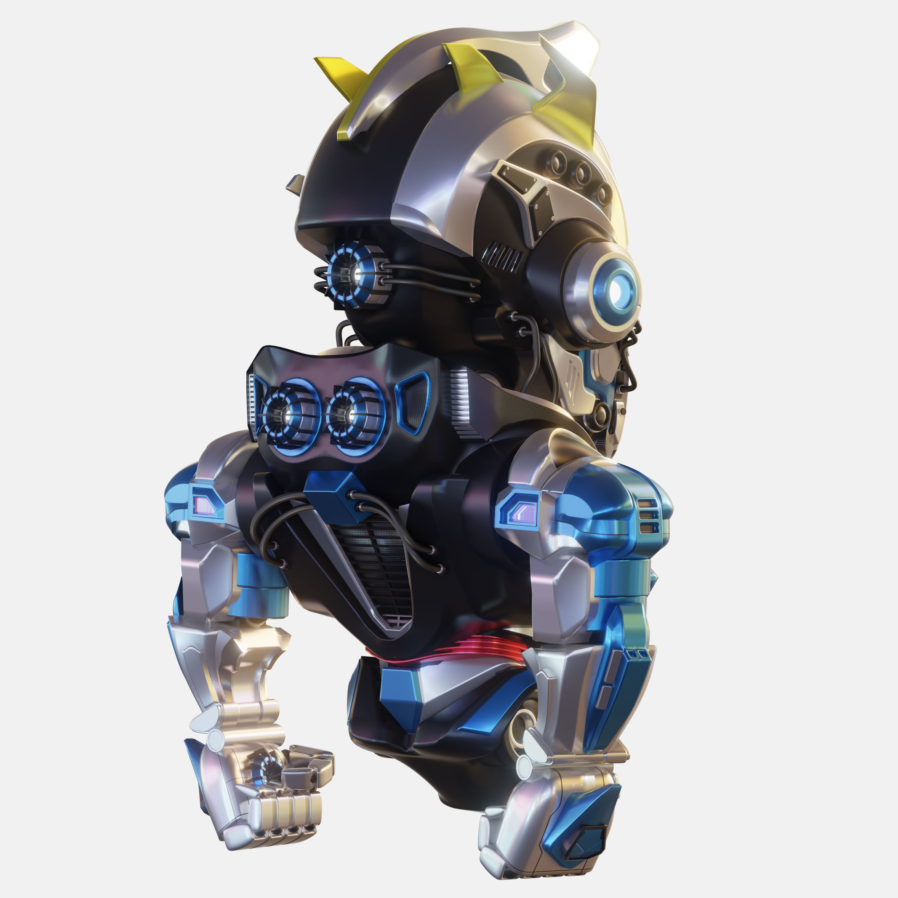Robot Character 01 - Scifi Edition 3D model_5