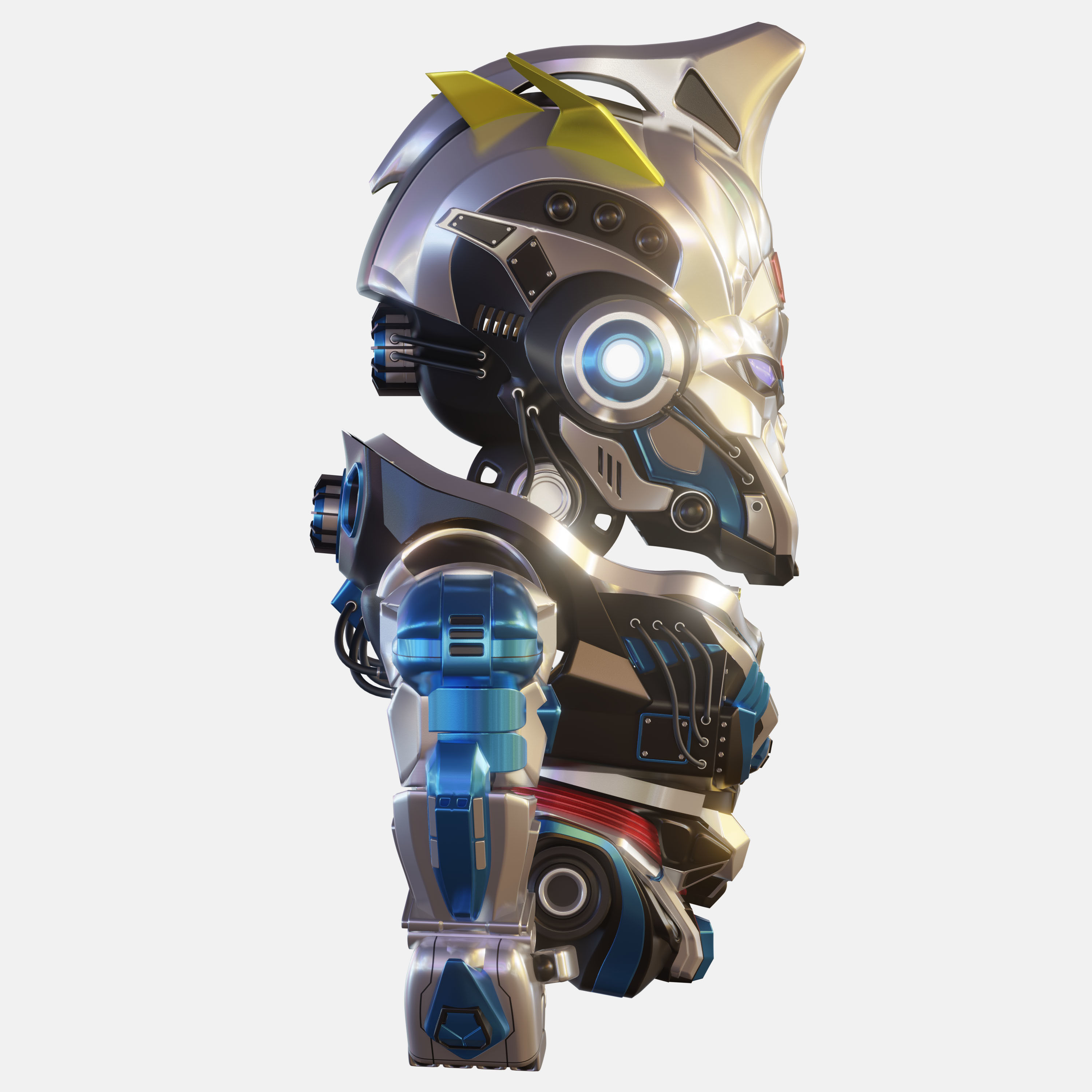 Robot Character 01 - Scifi Edition 3D model_6