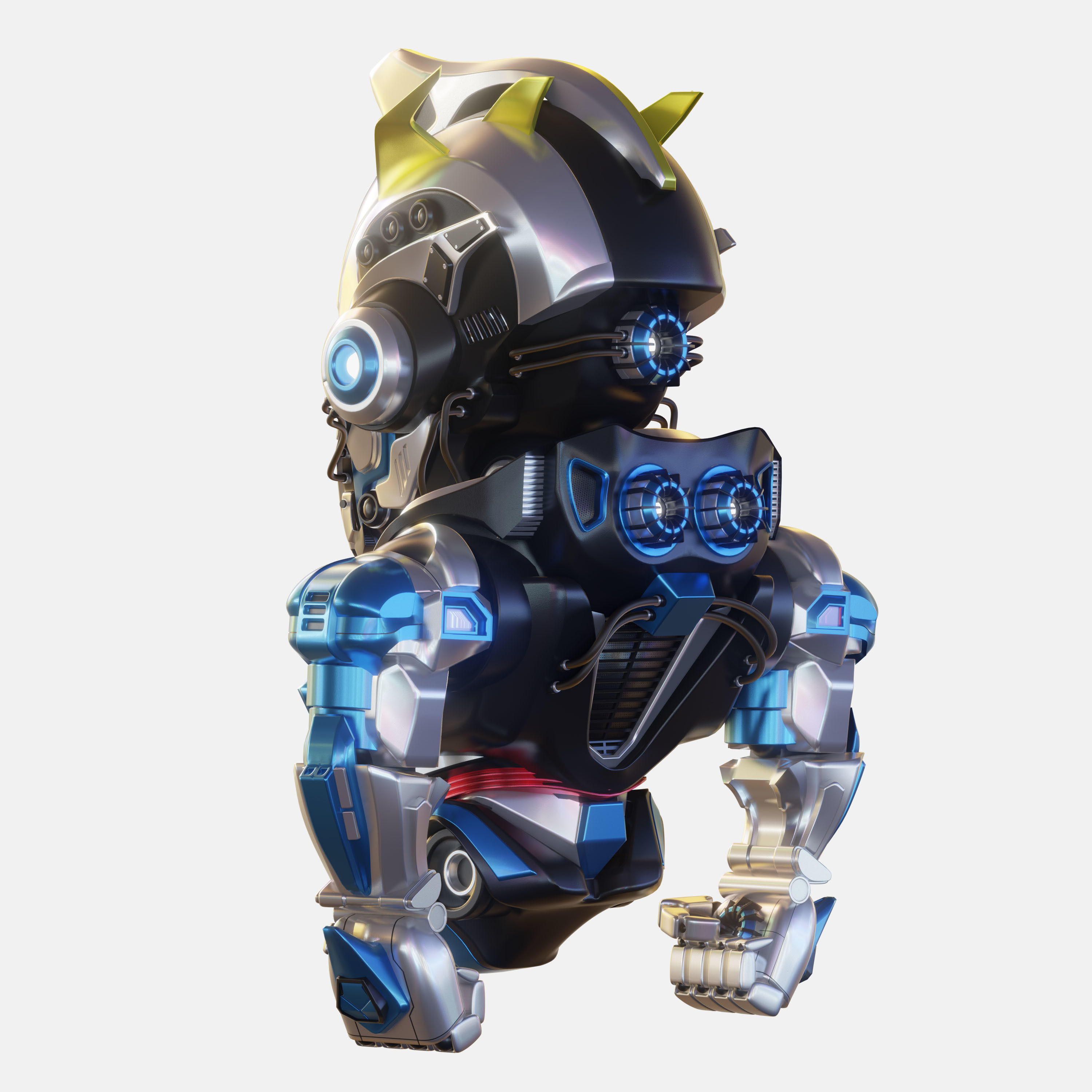 Robot Character 01 - Scifi Edition 3D model_3