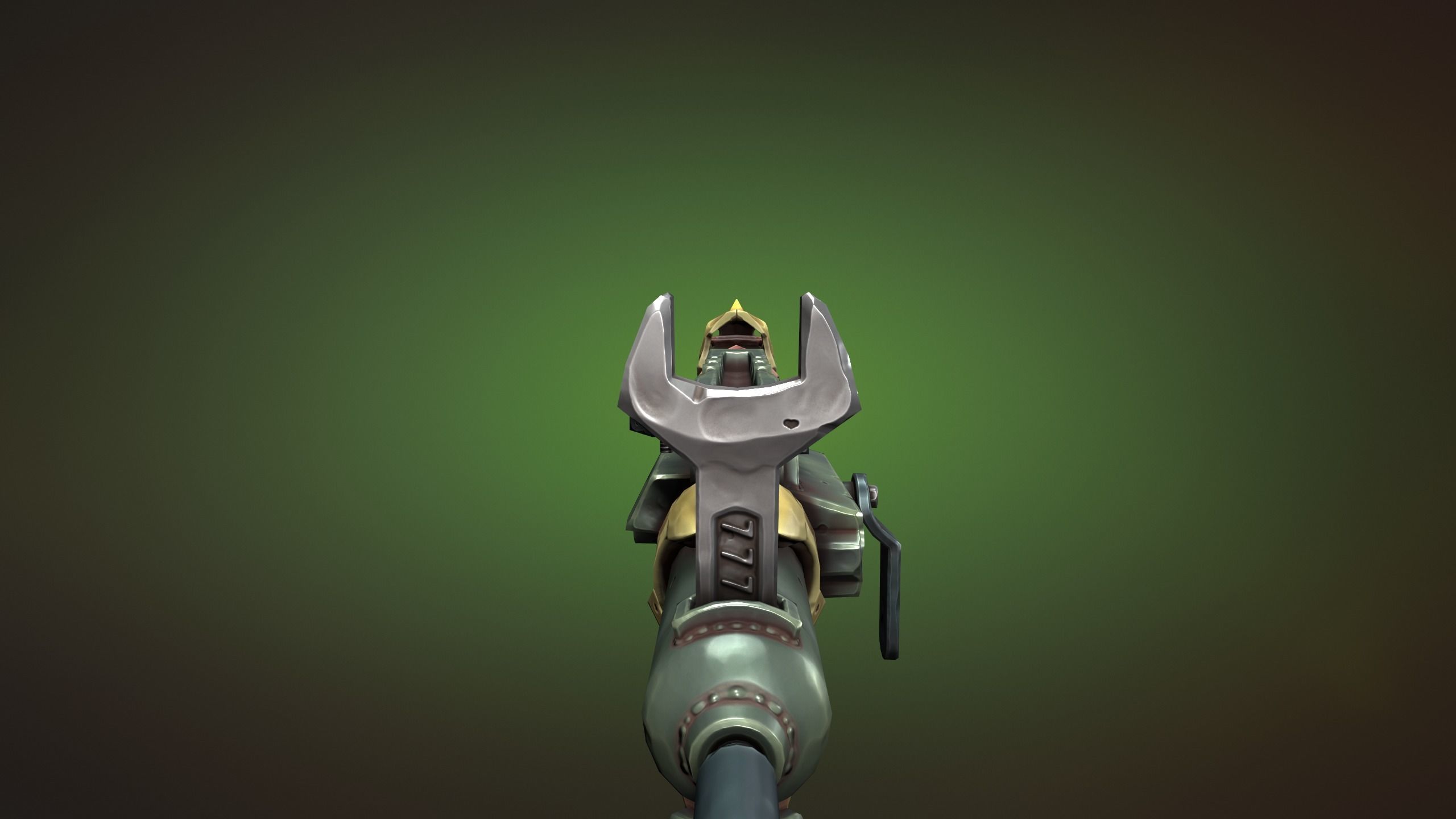 Desert sniper rifle Low-poly 3D model_14