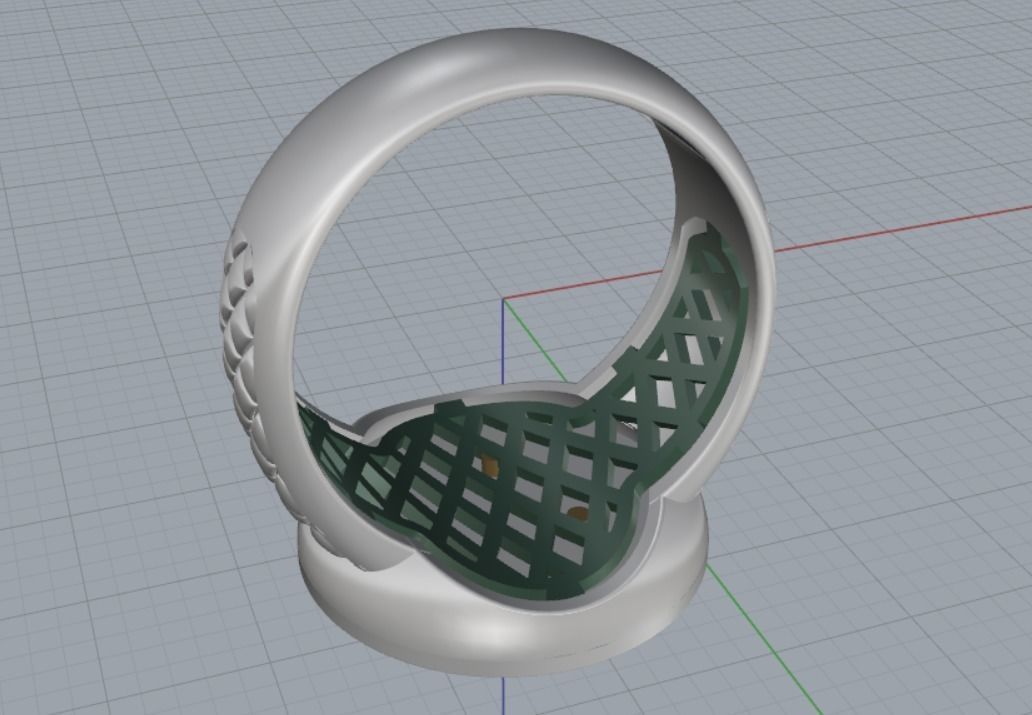 Leo ring 3D print model_17