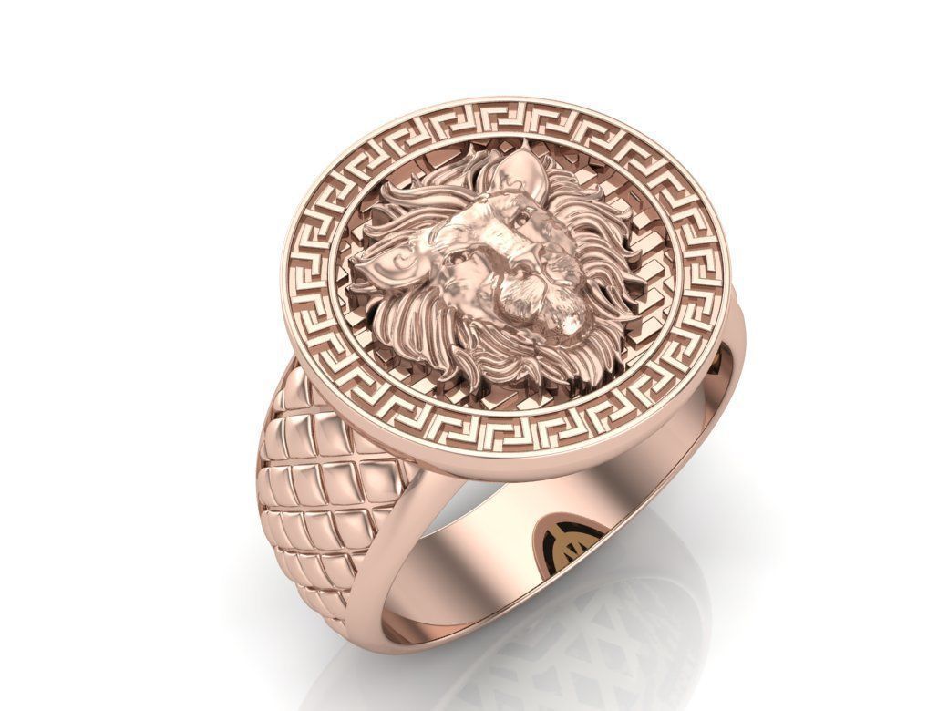 Leo ring 3D print model_11