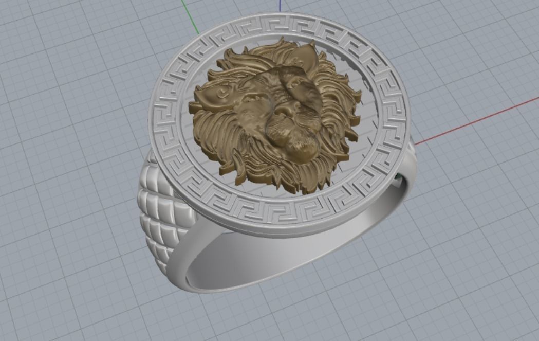 Leo ring 3D print model_18