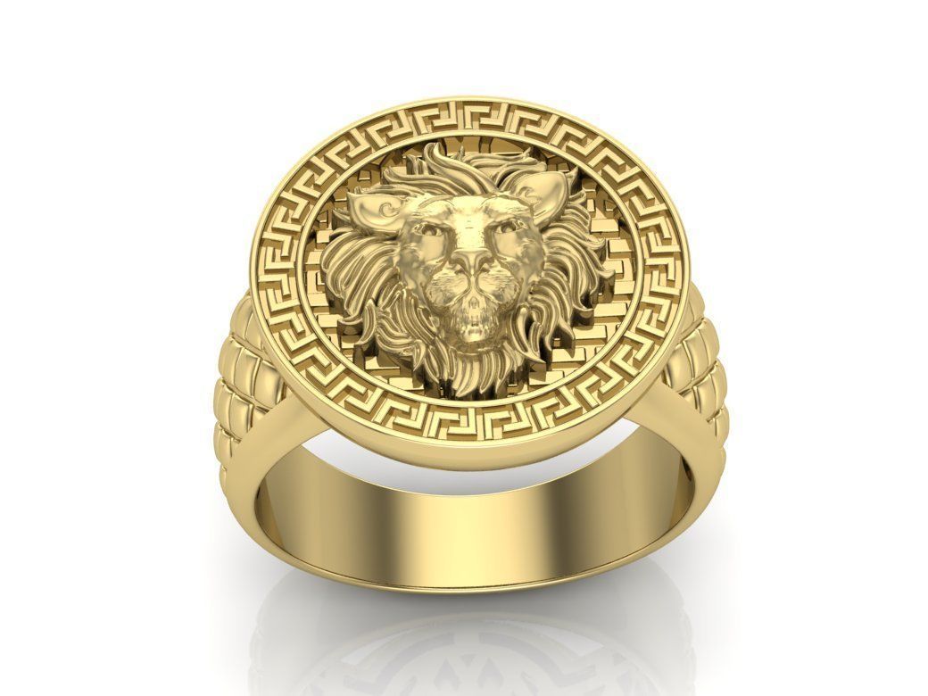 Leo ring 3D print model_8