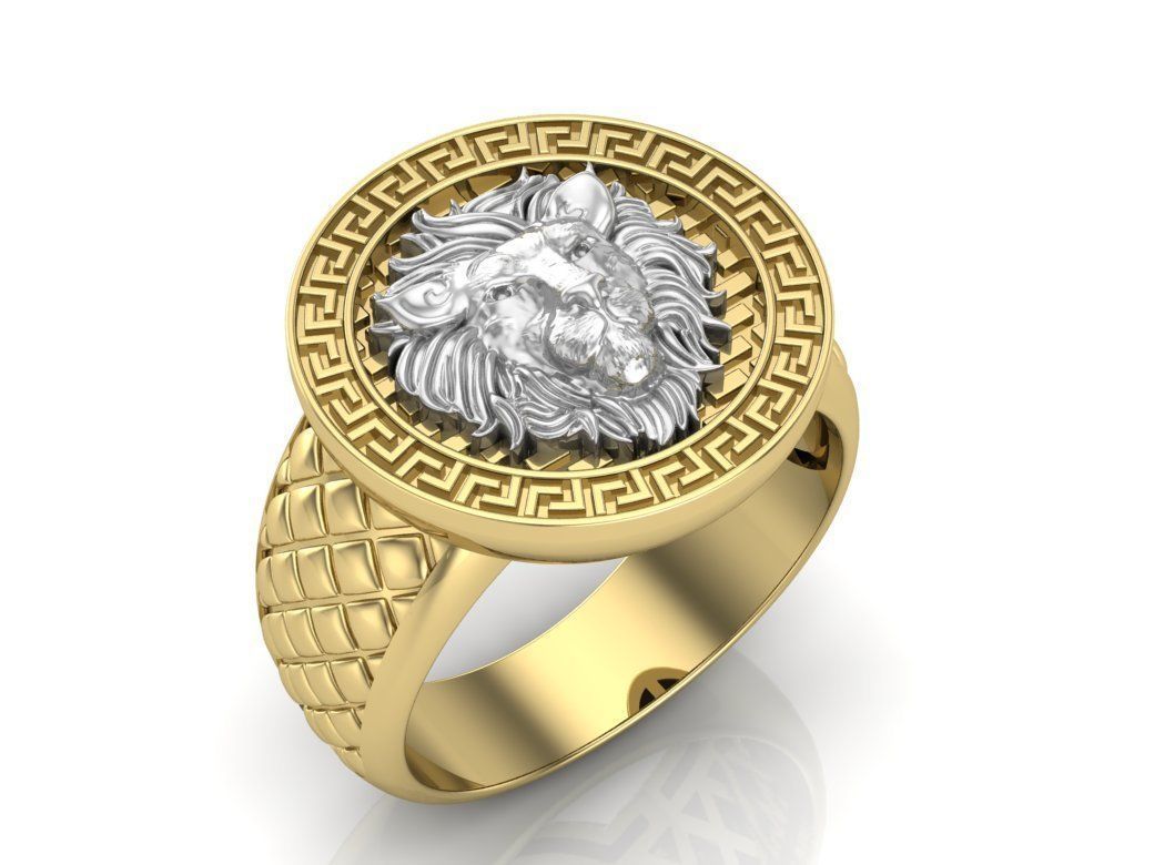 Leo ring 3D print model_2