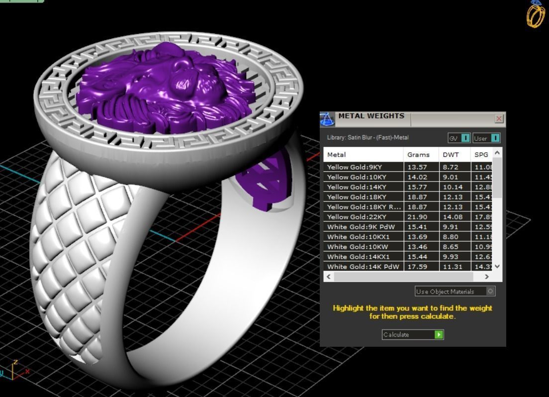 Leo ring 3D print model_23