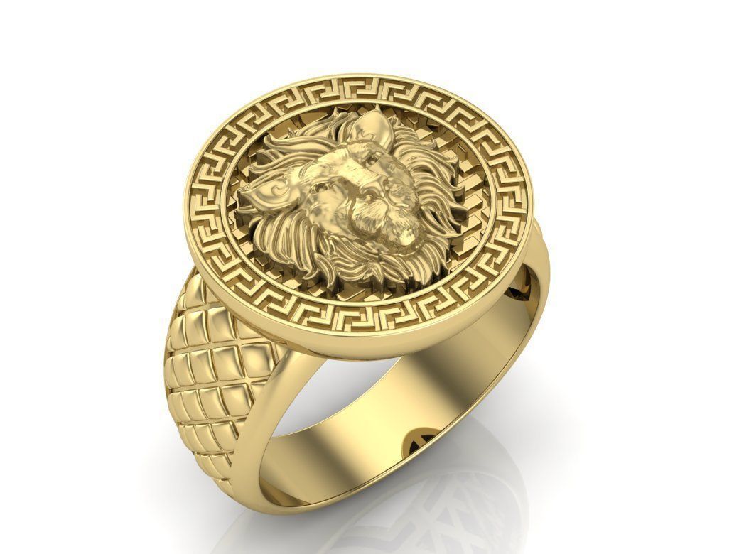 Leo ring 3D print model_3